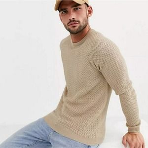 ASOS Design Knitted Basket Texture Sweater - NWT